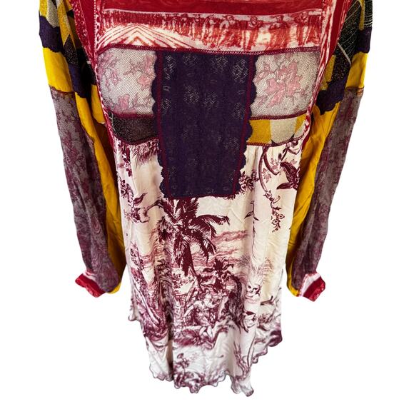 Jean Paul Gaultier Soleil Mixed Media Mesh Panel Lace Detail Dress Size XL - Picture 4 of 12